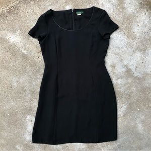 Vintage LBD J. Crew black mini cocktail party wedding women’s 10 dress